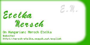 etelka mersch business card